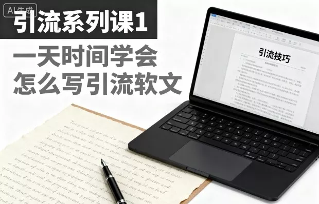 引流系列课1，一天时间学会怎么写引流软文 - 网创在线