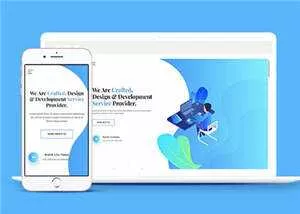 精制设计公司网站模板源码下载 - 网创在线