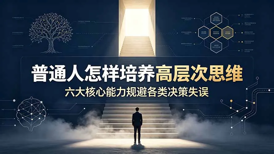 付费文章：普通人怎样培养高层次思维，六大核心能力规避各类决策失误 - 网创在线
