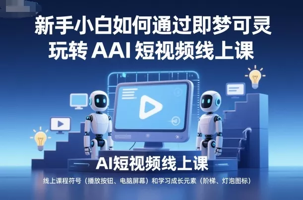 新手小白如何通过即梦可灵玩转AI短视频线上课 - 网创在线