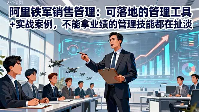 阿里铁军销售管理：可落地的管理工具+实战案例，不能拿业绩的管理都在扯淡 - 网创在线