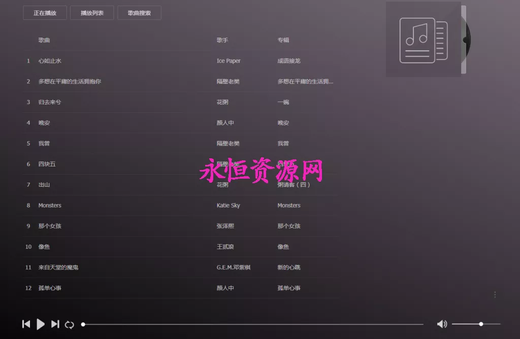 图片[2] - 美化版音乐网站源码 - 网创在线