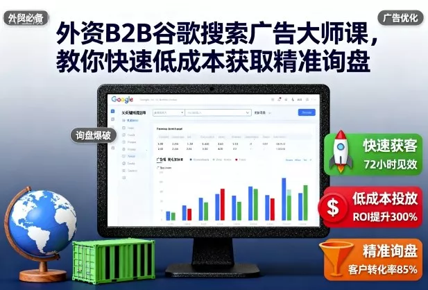 外资B2B谷歌搜索广告大师课，教你快速低成本获取精准询盘 - 网创在线