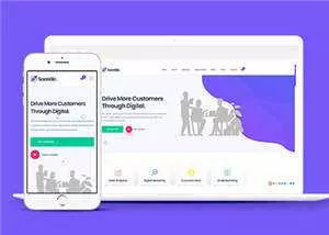 宽屏电商数字化用户系统HTML网页模板 - 网创在线
