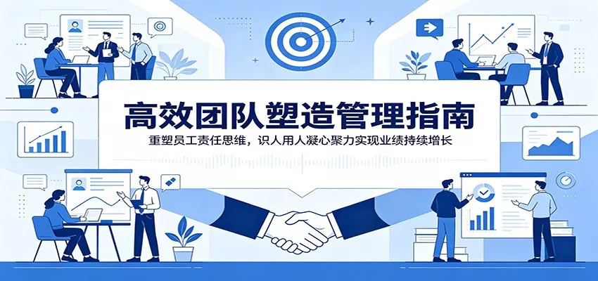 高效团队塑造管理指南：重塑员工责任思维，识人用人凝心聚力实现业绩持续增长 - 网创在线