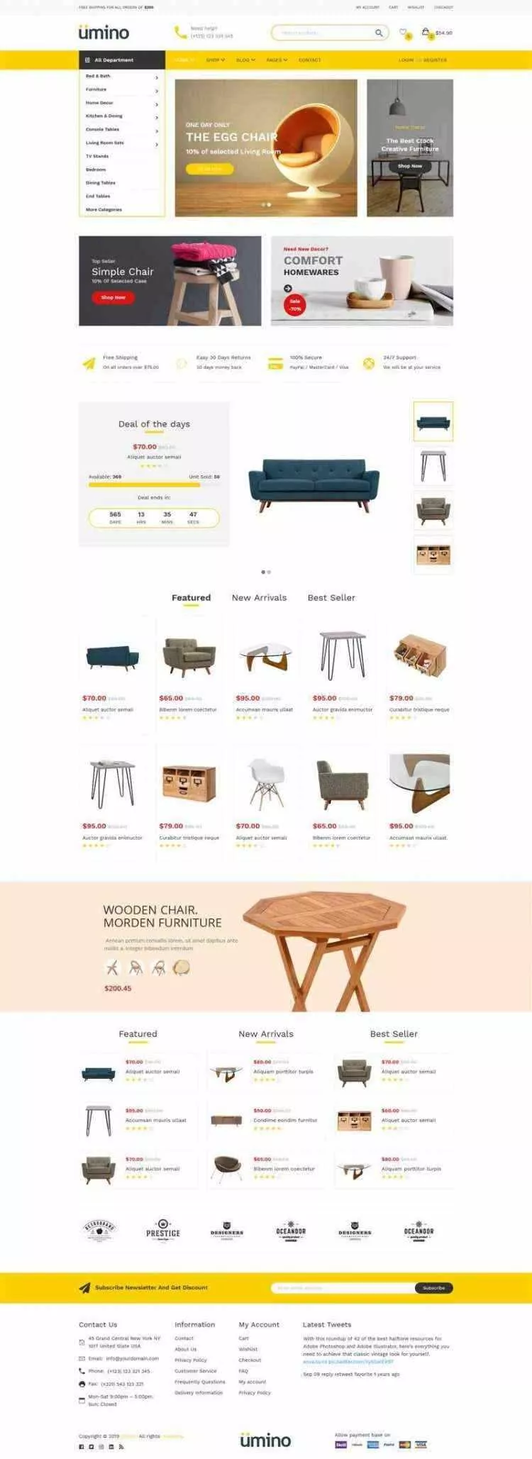 Bootstrap4响应式室内家具家居用品电商销售商城 - 网创在线