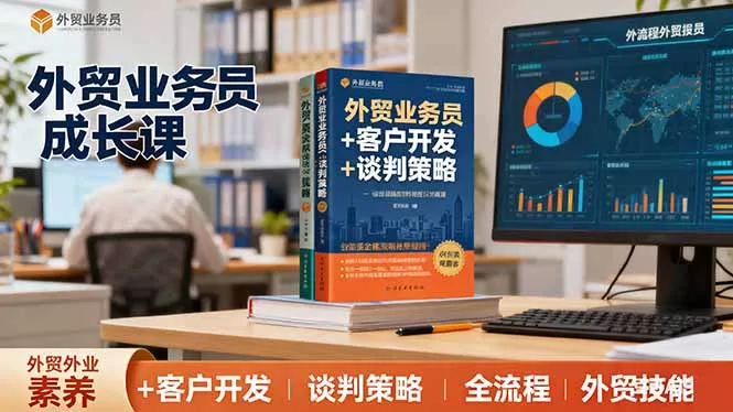 外贸业务员成长课：职业素养+客户开发+谈判策略、掌握全流程外贸技能 - 网创在线
