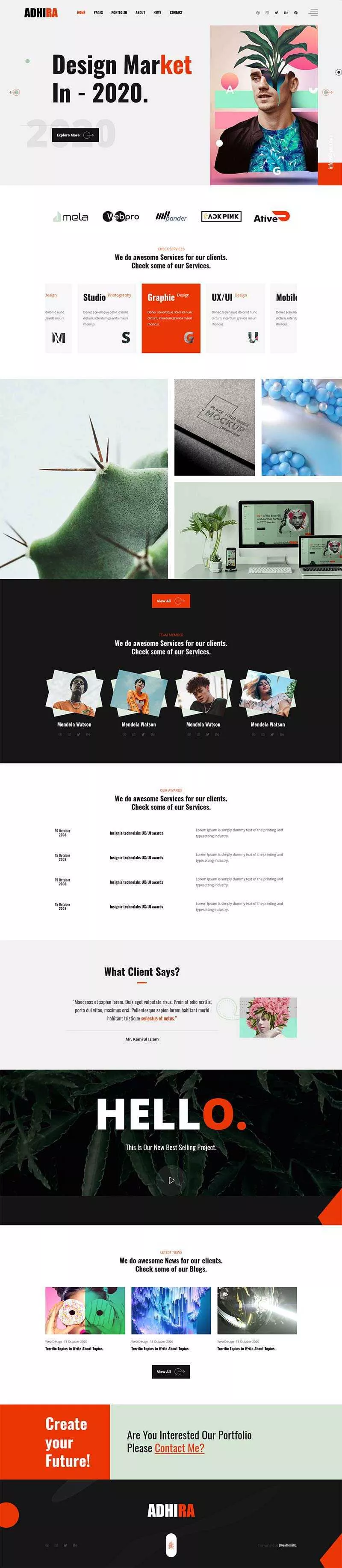 Bootstrap响应式企业宣传主题网站HTML模板 - 网创在线