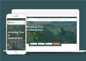 旅游套餐服务网站HTML5源码模板 - 网创在线
