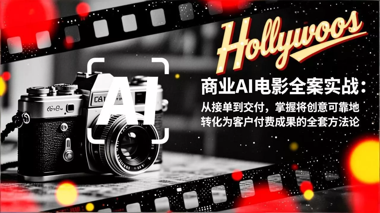 商业AI电影全案实战：从接单到交付，掌握将创意可靠地转化为客户付费成果的全套方法论 - 网创在线