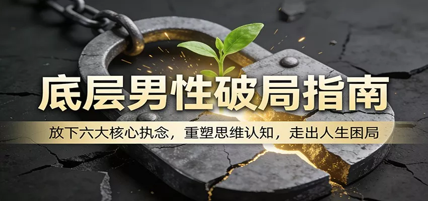 底层男性破局指南：放下六大核心执念，重塑思维认知，走出人生困局 - 网创在线