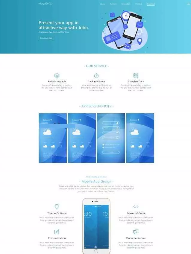 APP应用程序开发公司网站html模板 - 网创在线