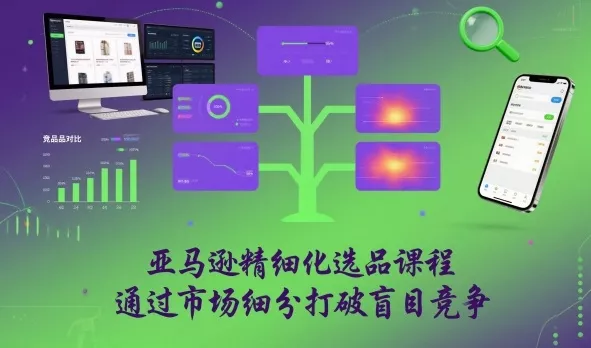 亚马逊精细化选品课程,通过市场细分打破盲目竞争