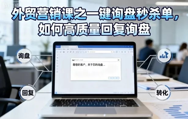 外贸营销课之一键询盘秒杀单，如何高质量回复询盘 - 网创在线