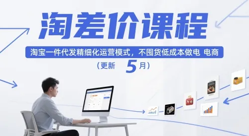 淘差价课程,淘宝一件代发精细化运营模式,不囤货低成本做电商(更新26年7月) - 网创在线