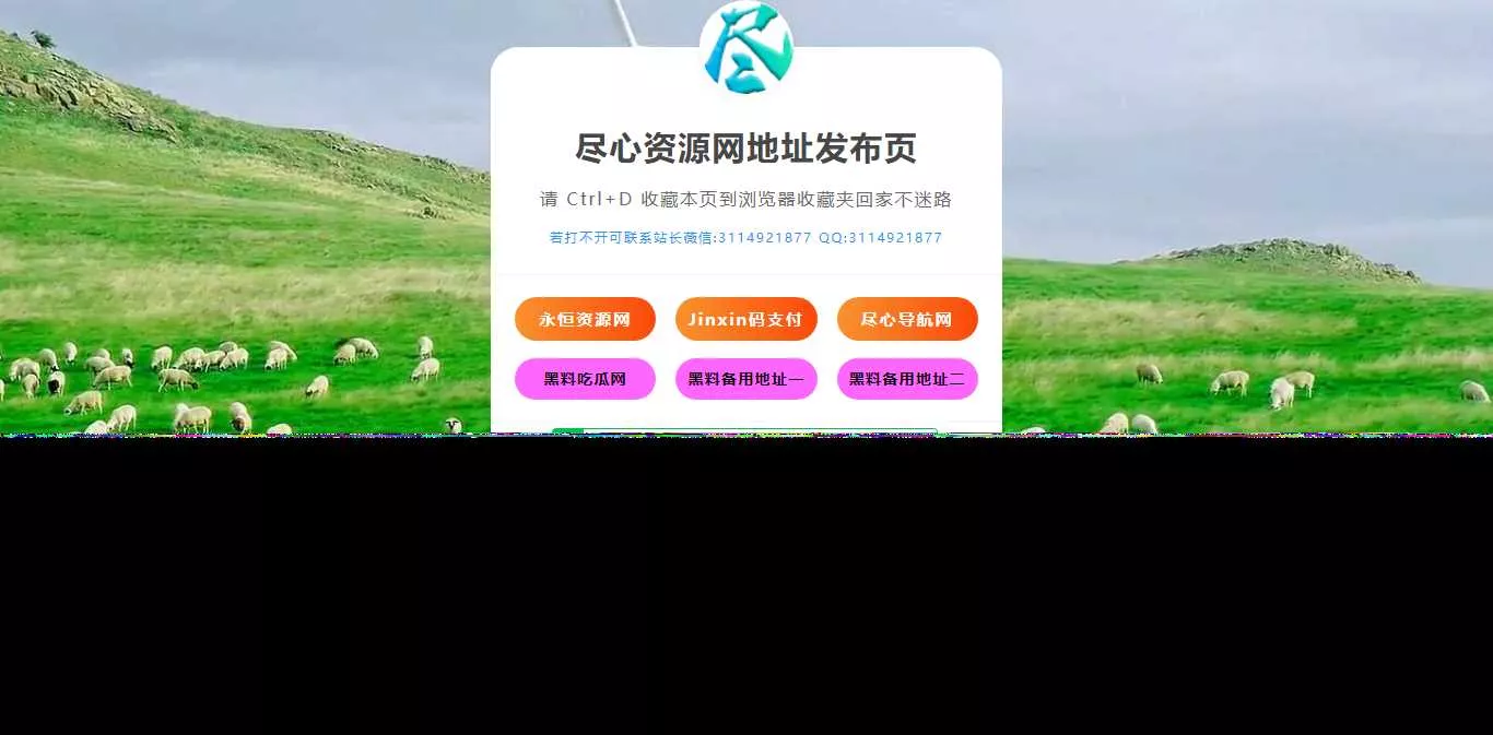 自适应网址导航网站发布页单页网页模板html静态无后台源码 - 网创在线