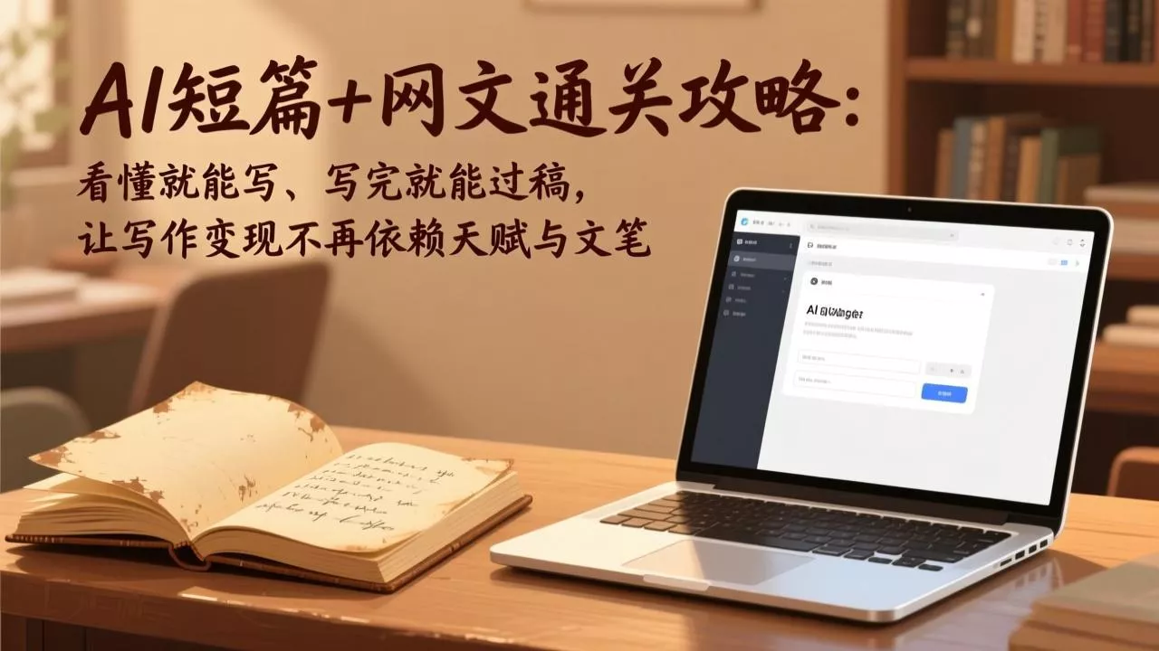 AI短篇+网文通关攻略-更新4月：看懂就能写、写完就能过稿，让写作变现不再依赖天赋与文笔 - 网创在线