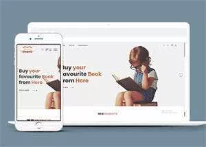 儿童书籍网上商店HTML5模板下载 - 网创在线