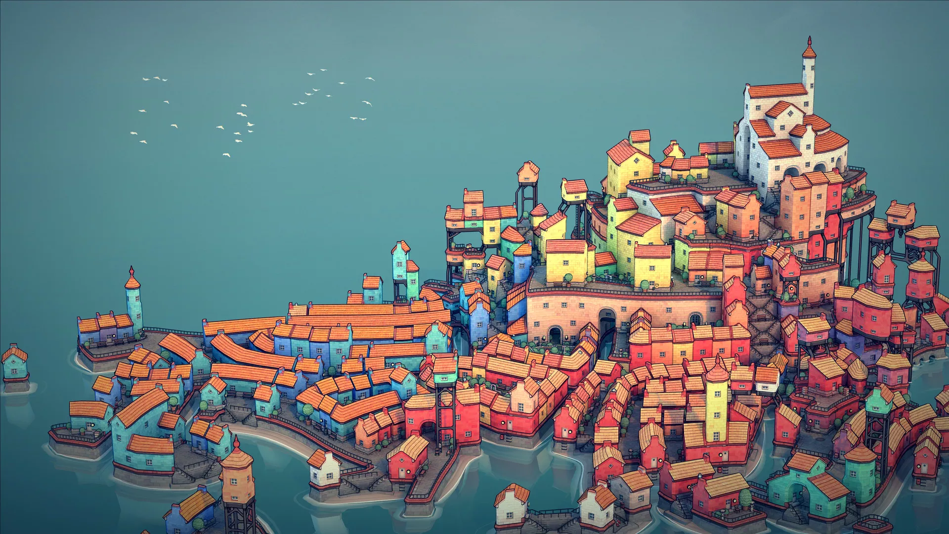 《城镇设计师 Townscaper》Switch中文版NSP下载 – 含1.0.1补丁 - 网创在线