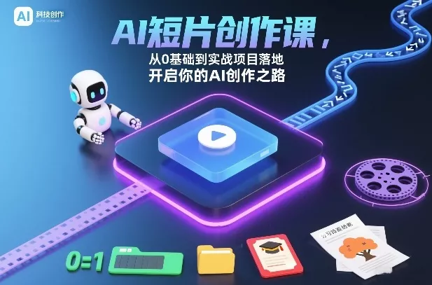 AI短片创作课，从0基础到实战项目落地，开启你的AI创作之路(更新) - 网创在线