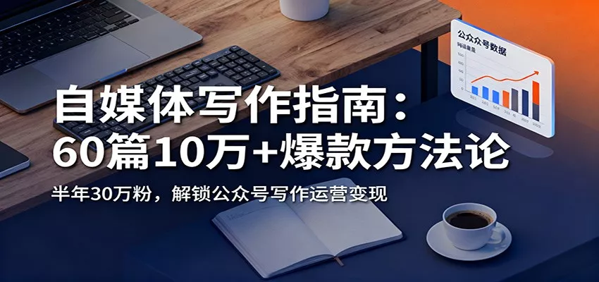 自媒体写作指南：60篇10万+爆款方法论，半年30万粉，解锁公众号写作运营变现 - 网创在线