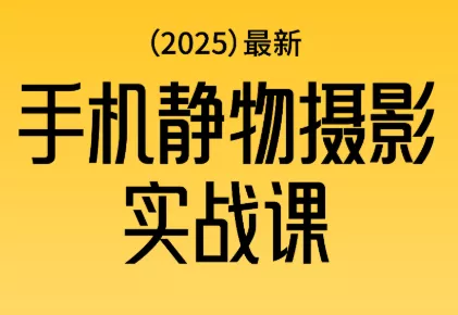 金老师·2025爆款手机静物摄影实战课 - 网创在线