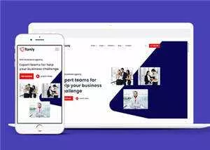 大气商业服务公司网站模板源码下载 - 网创在线