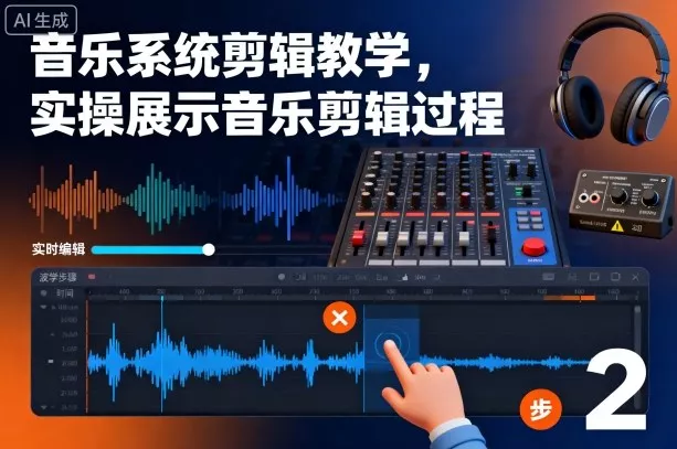 音乐系统剪辑教学，实操展示音乐剪辑过程 - 网创在线