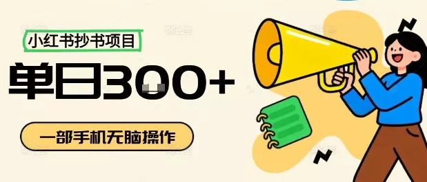 小红书抄书项目，无脑操作，一天3张 - 网创在线