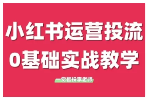 小红书运营投流，小红书广告投放从0到1的实战课，学完即可开始投放(更新26年) - 网创在线