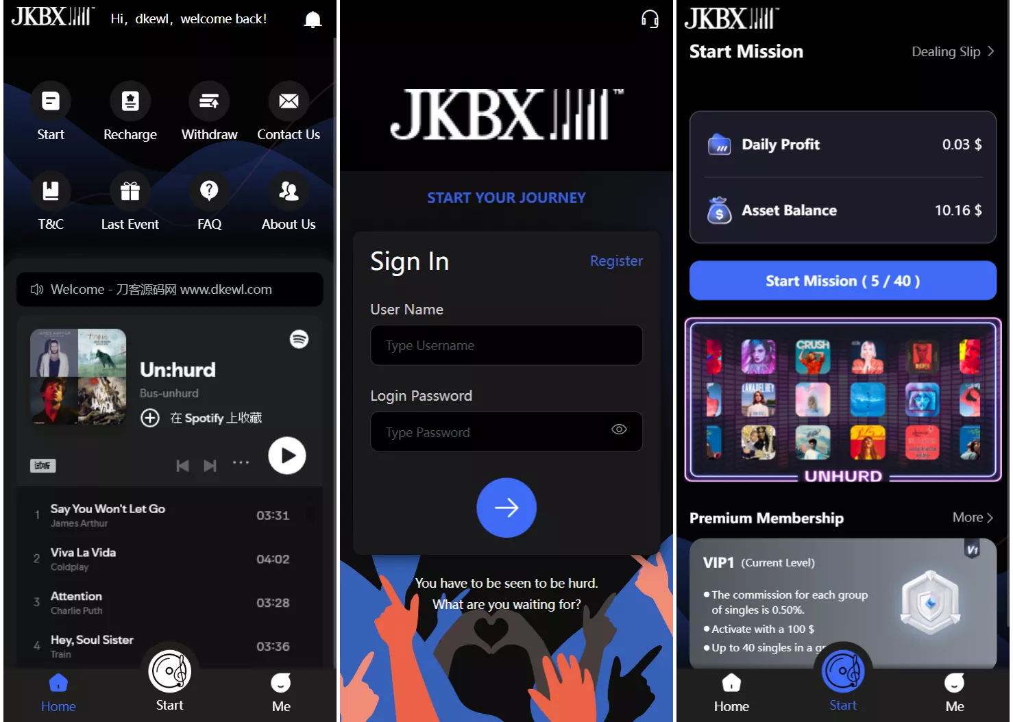 JKBX海外音乐抢单系统源码 Thinkphp框架 附教程 - 网创在线
