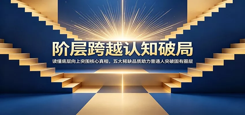 阶层跨越认知破局：读懂底层向上突围核心真相，五大稀缺品质助力普通人突破固有圈层 - 网创在线