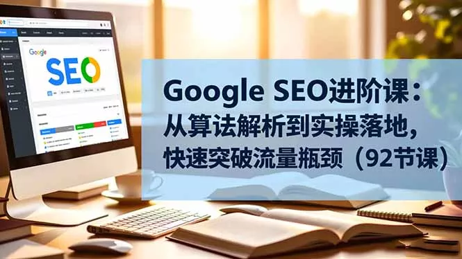 Google SEO进阶课：从算法解析到实操落地，快速突破流量瓶颈(92节课 - 网创在线