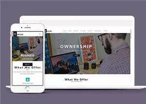 企业服务执行动态HTML网页模板下载 - 网创在线