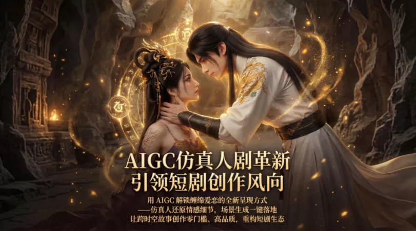 AIGC仿真人《合欢宗》短剧教学，用AIGC解锁缠绵爱恋的全新呈现方式，让跨时空故事创作零门槛、高品质，重构短剧生态 - 网创在线