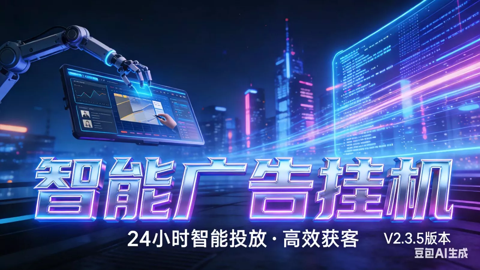 AI 广告云挂机 · 全域流量变现平台 - 网创在线