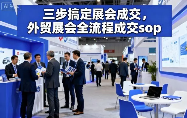 三步搞定展会成交，外贸展会全流程成交sop - 网创在线
