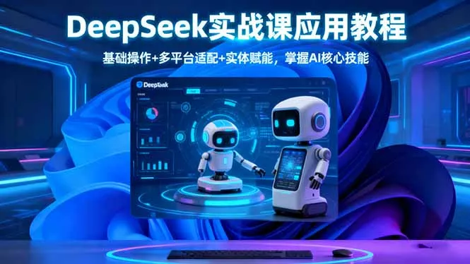 DeepSeek实战课应用教程、基础操作+多平台适配+实体赋能，掌握AI核心技能 - 网创在线