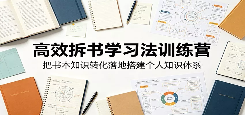 高效拆书学习法训练营，把书本知识转化落地搭建个人知识体系 - 网创在线