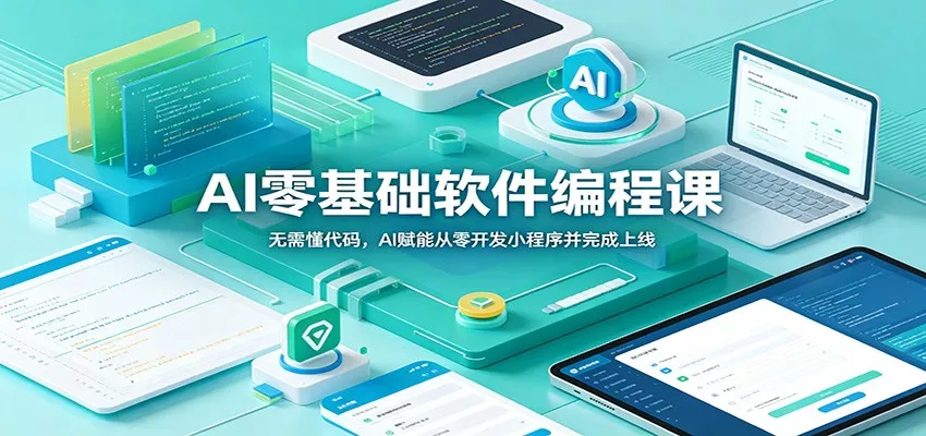 AI零基础软件编程课：无需懂代码，AI赋能从零开发小程序并完成上线 - 网创在线