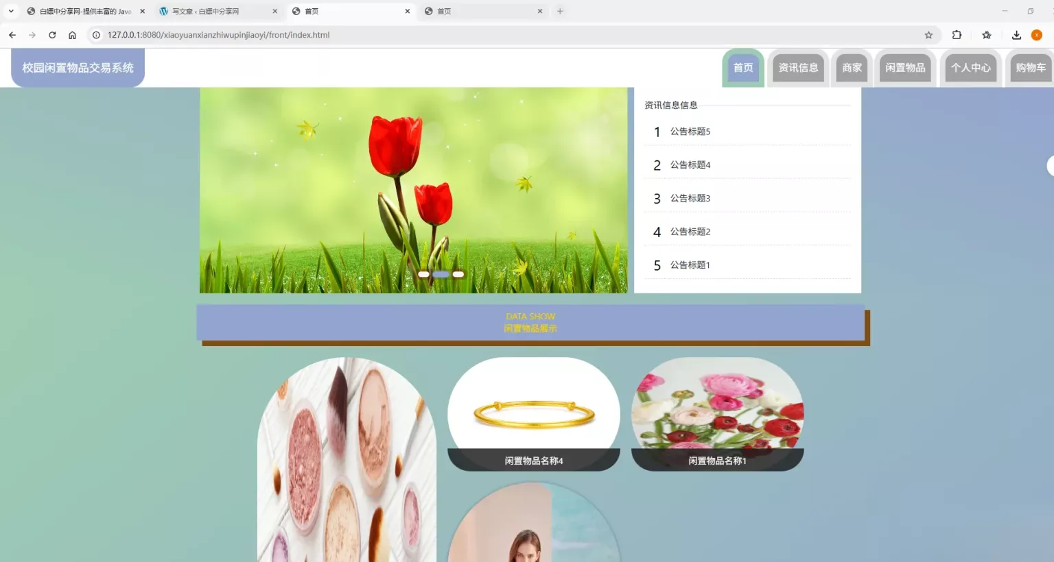 基于Spring Boot的校园闲置物品交易系统代码 - 网创在线